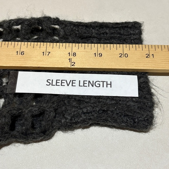 Urban Outfitters Womens Open Knit Pullover Sweater Long Sleeve Sz L Brown Boho - Picture 8 of 10